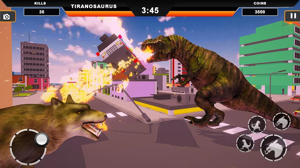 Dinosaur Rampage: Dino City Rampage Simulator應用截圖第2張