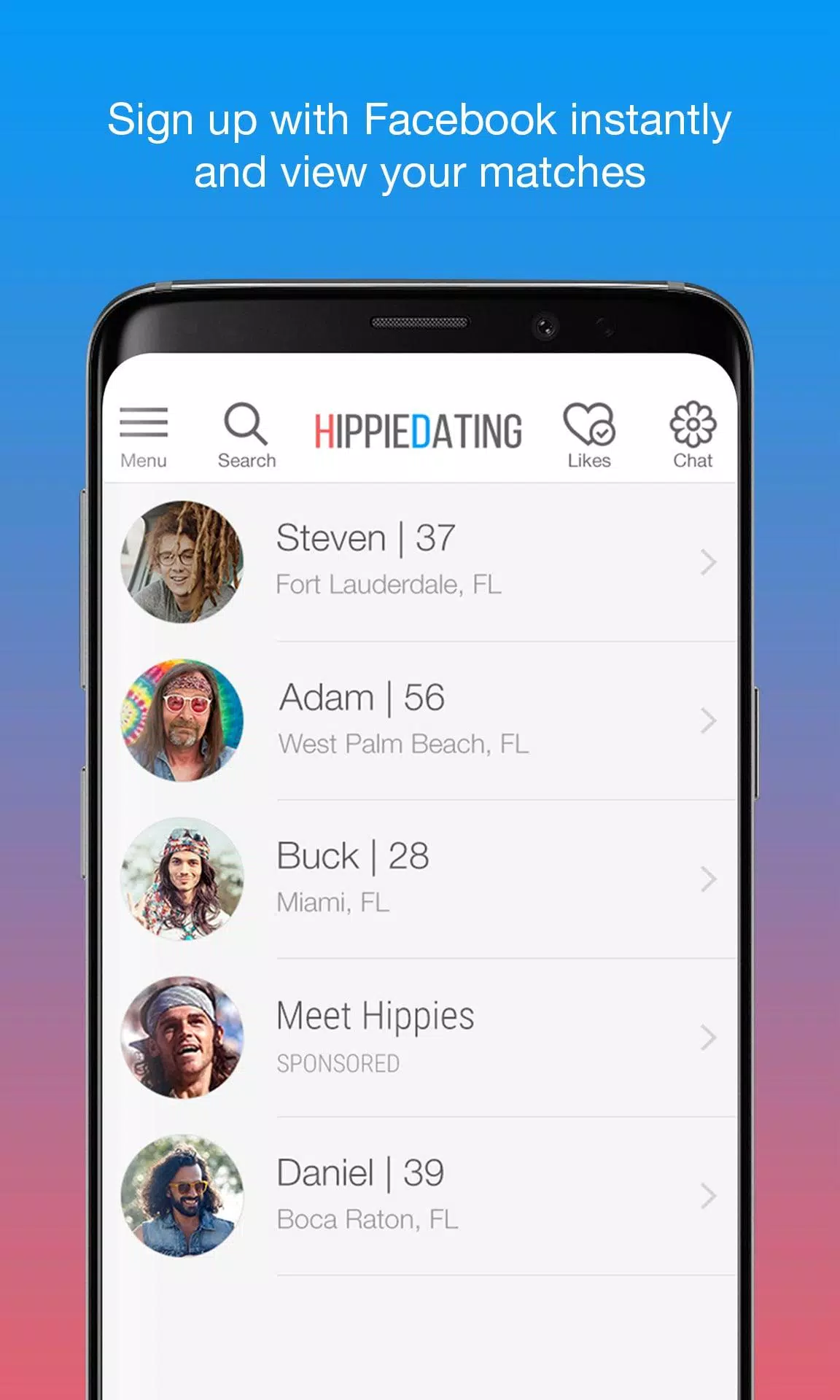 Hippie Dating Ảnh chụp màn hình 0