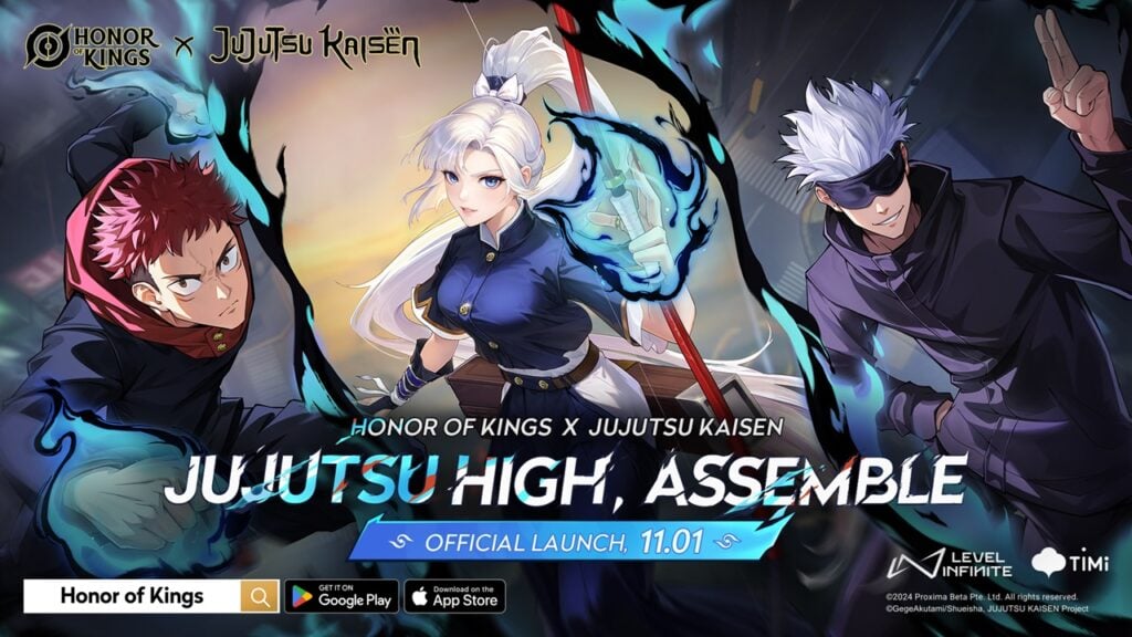 Mobile Game Mega Crossover: 'Honor of Kings' Emic 'JujutSu Kaisen' Collab တွင် '<🎜>' စတင်သည်