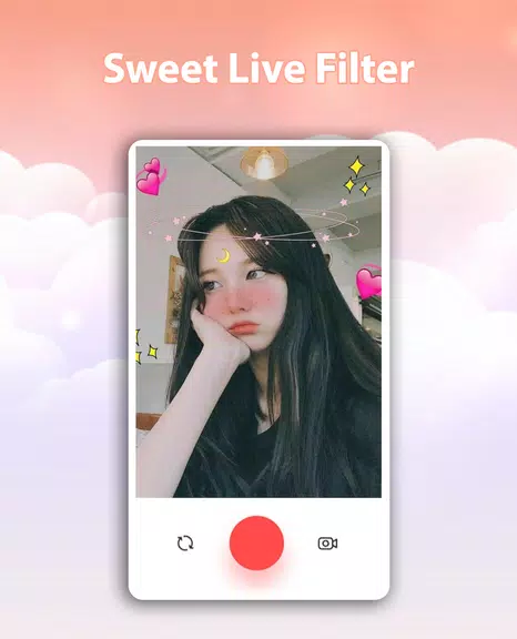 Sweet Live Filter Face Camera 스크린샷 1