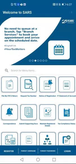 SARS Mobile eFiling स्क्रीनशॉट 2