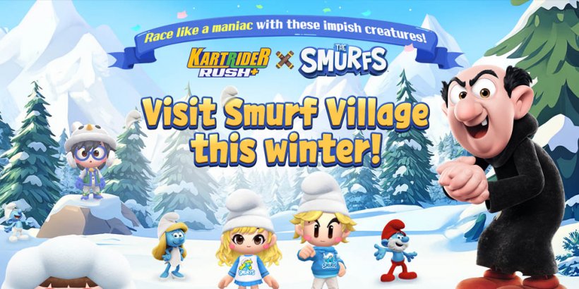 Smurfs Join KartRider Rush+ in Season 29's Cool Update