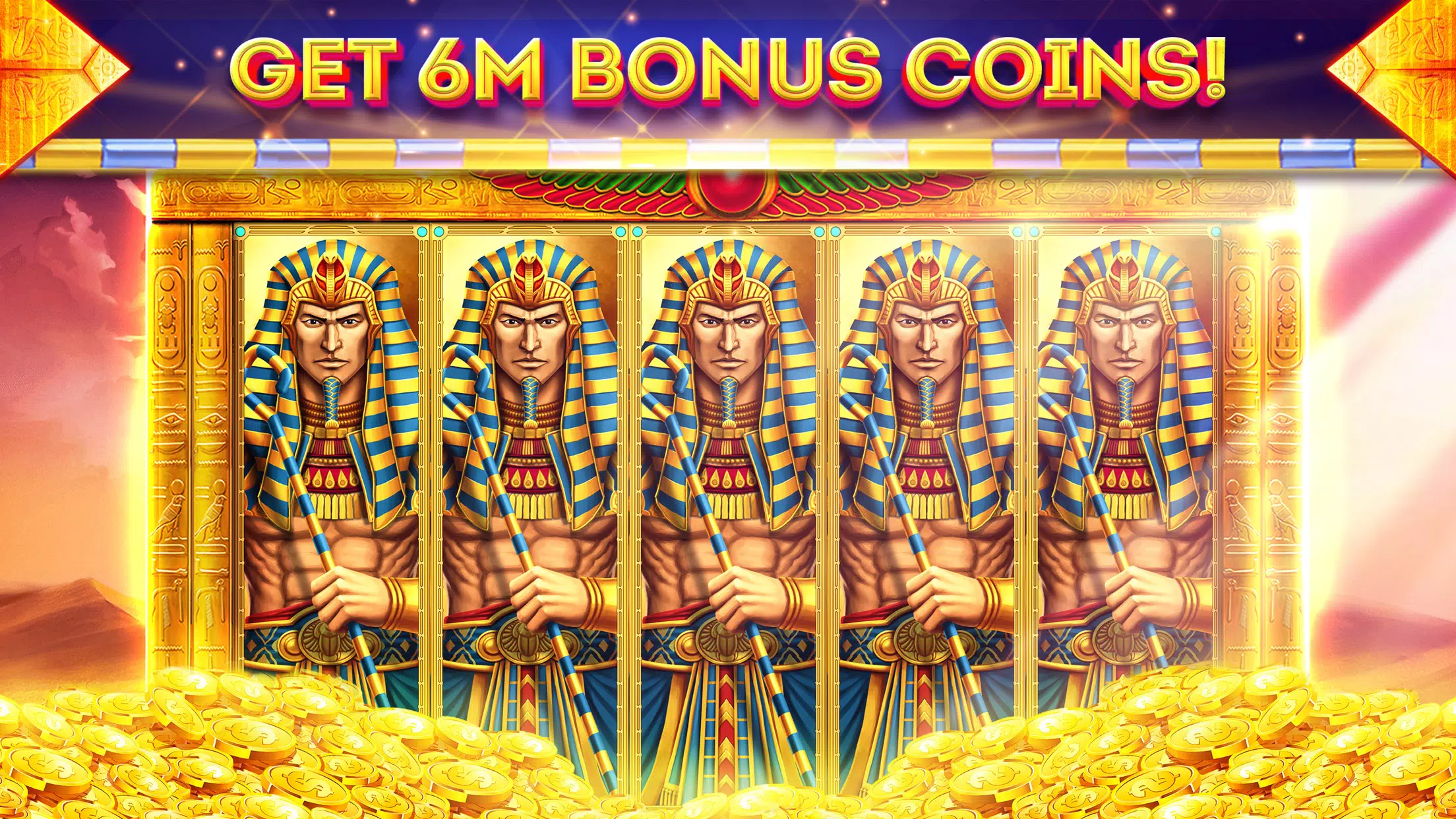 Pharaohs of Egypt Slots Casino Tangkapan skrin 0