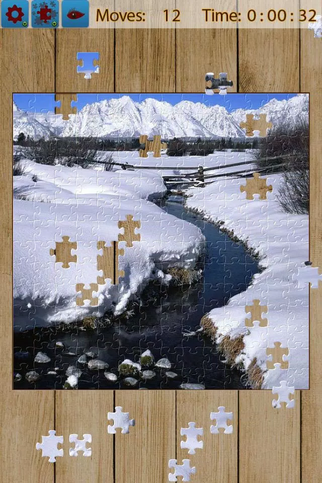 Snow Landscape Jigsaw Puzzles スクリーンショット 1