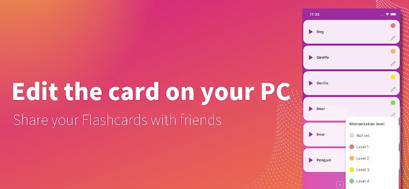 Flashcard maker Capture d'écran 3