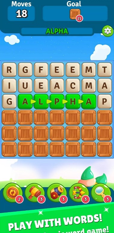 Alpha Betty Scape - Word Game স্ক্রিনশট 1