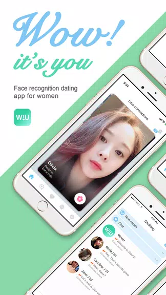WowU– Face recognition Dating, Meet Singles & Chat স্ক্রিনশট 0