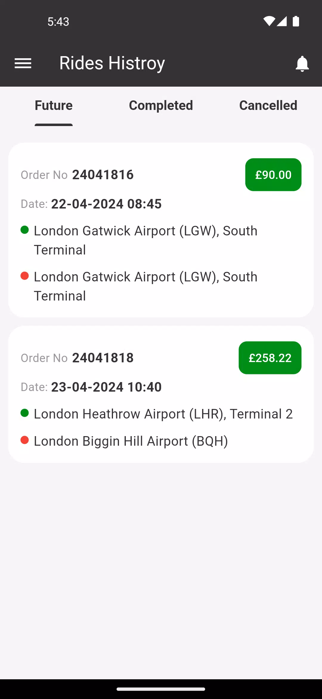 M’s Chauffeurs Screenshot 2