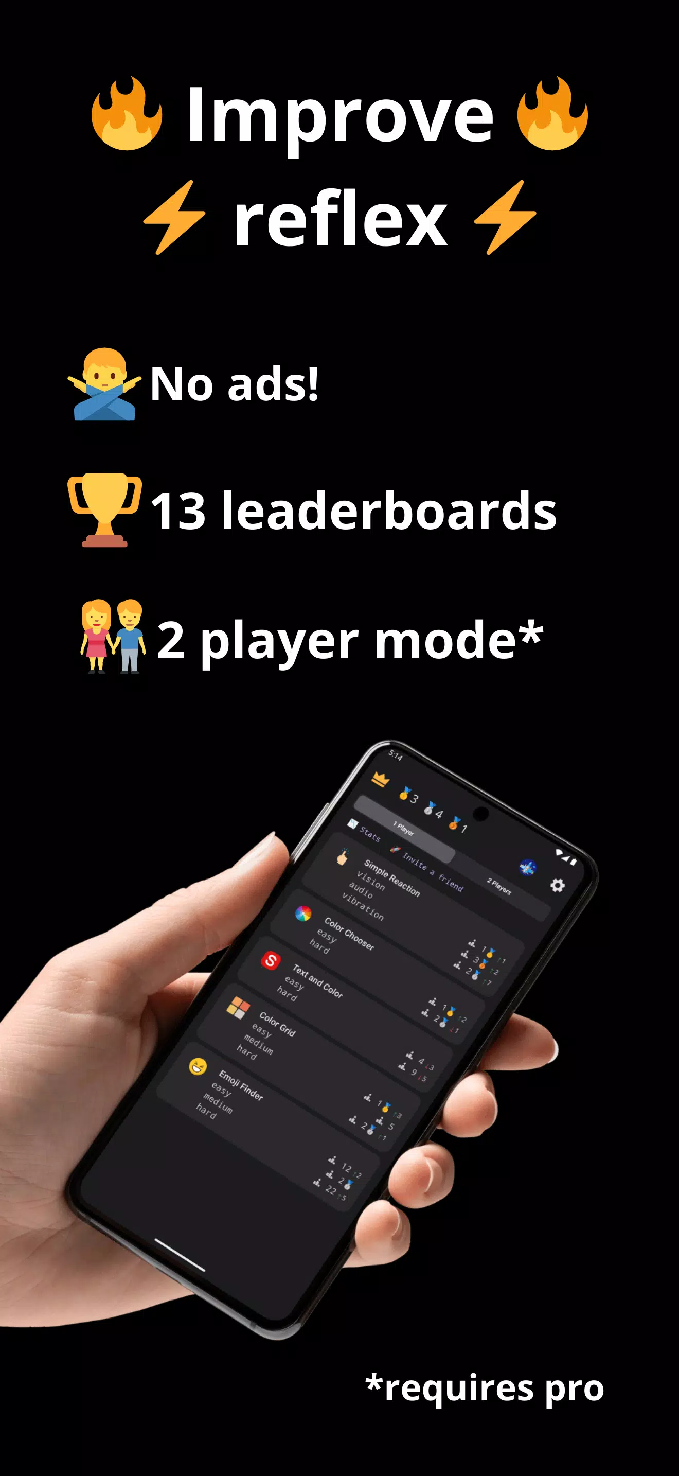 Reaction Time Reflex Games Capture d'écran 0