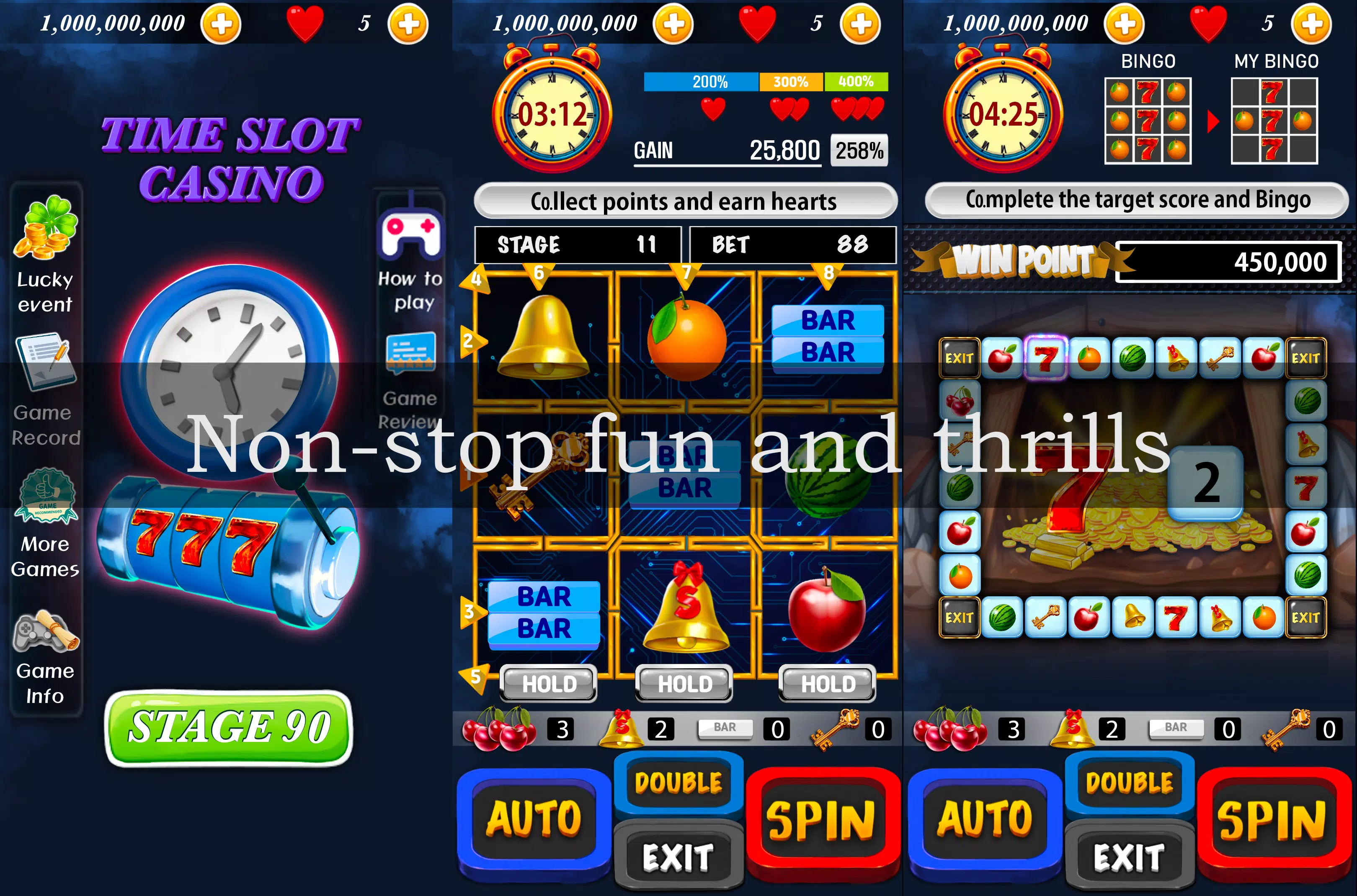 Time slot Casino : The Mission Ảnh chụp màn hình 2