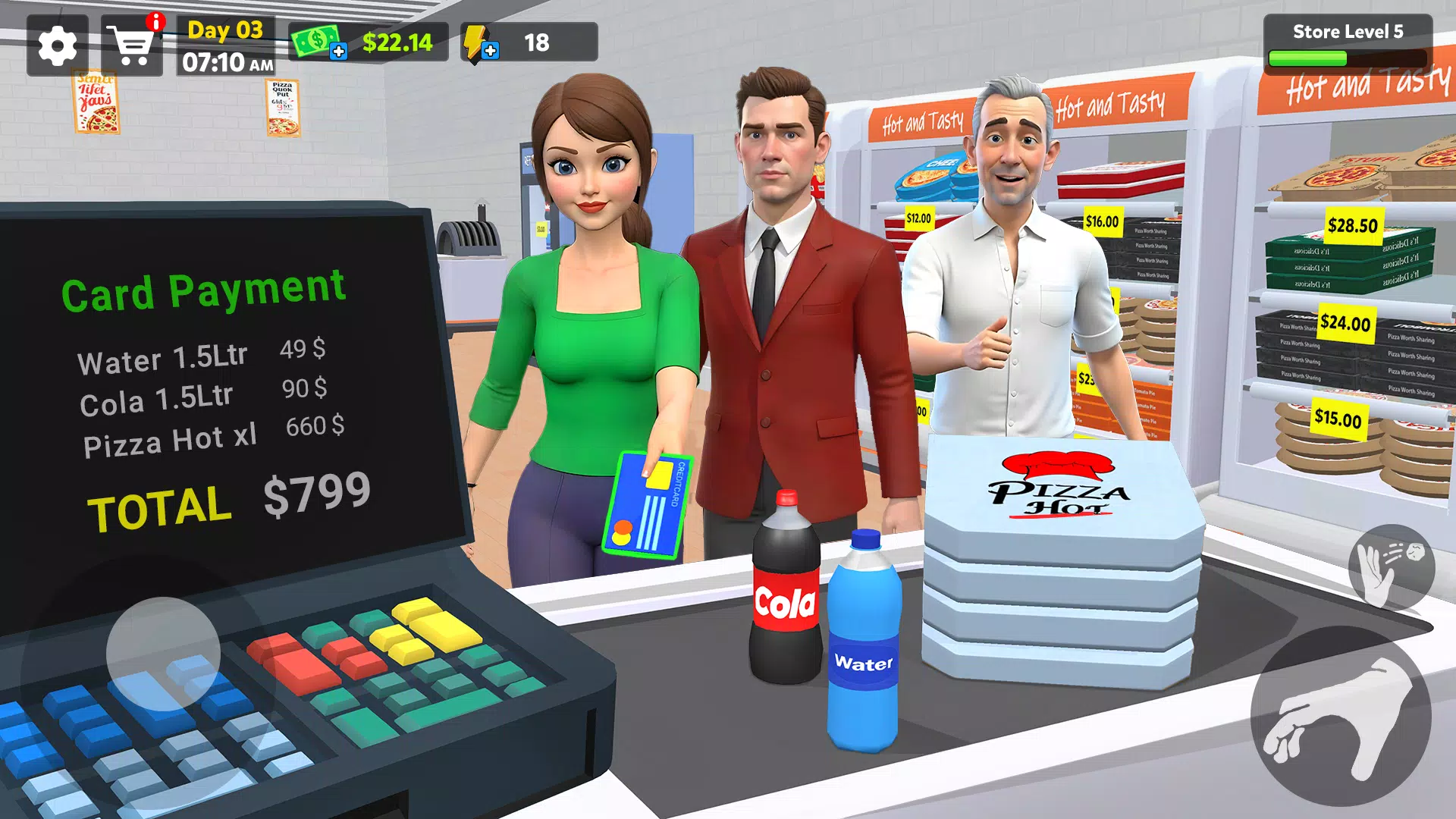 Pizza Shop Simulator 3D Captura de tela 2