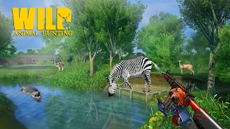 Wild Animal Hunting Games Tangkapan skrin 3