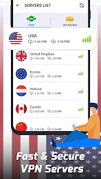 USA VPN: Unlimited Fast VPN Schermafbeelding 1