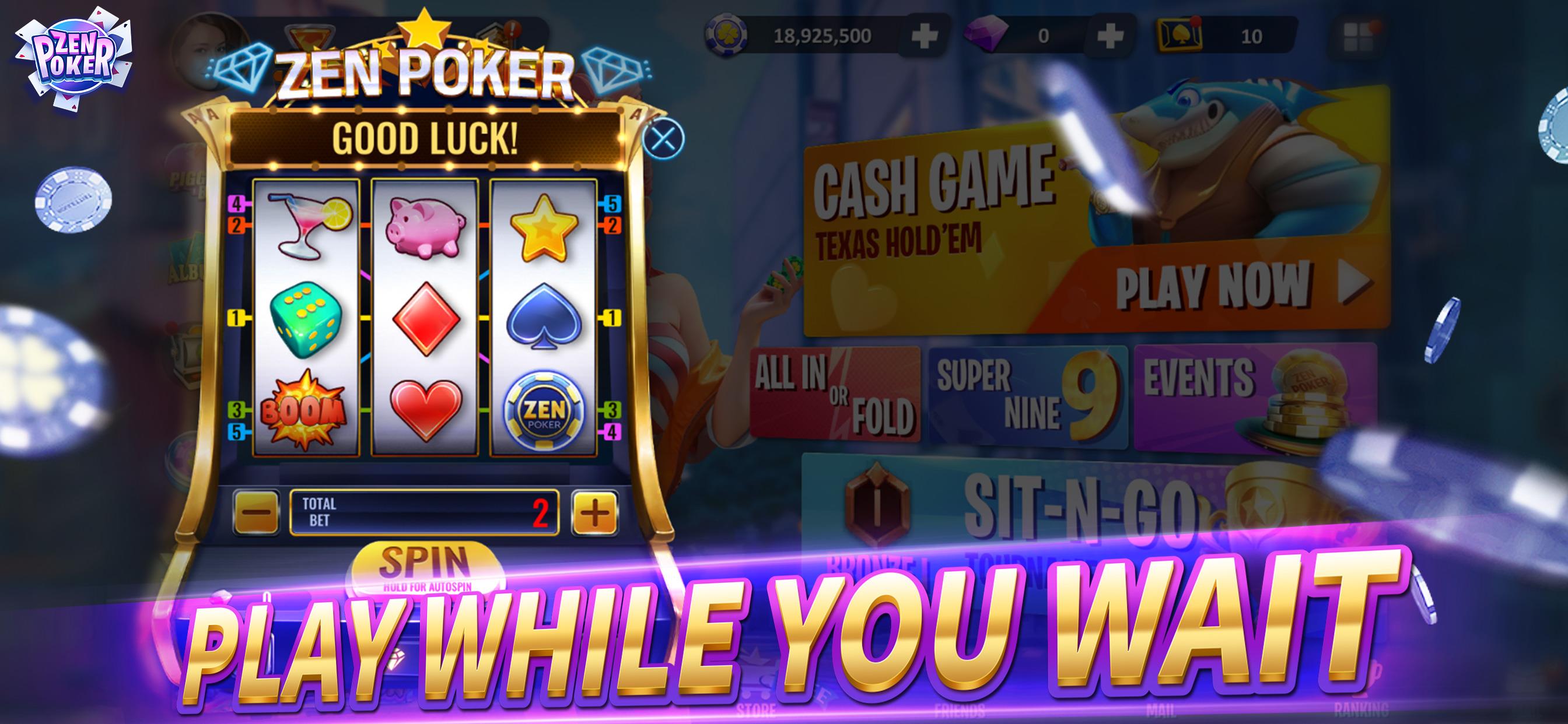 Zen Poker：Texas Holdem Poker 스크린샷 1