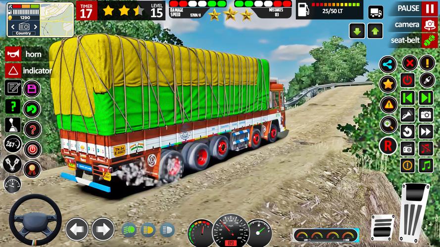 Indian Lorry Truck Driving 3d Captura de tela 1