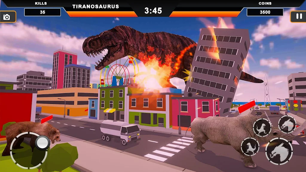 Dinosaur Rampage: Dino City Rampage Simulator應用截圖第1張