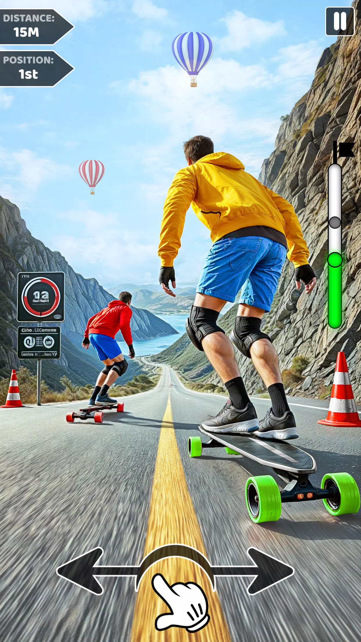 Downhill Skateboarding Game स्क्रीनशॉट 2