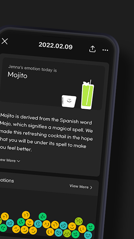 Mojitto - Daily Emoji Diary Captura de pantalla 1