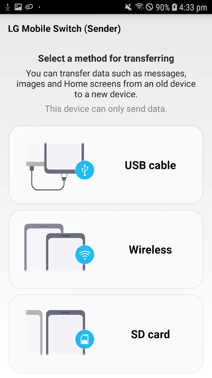 LG Mobile Switch (will closed) Capture d'écran 3
