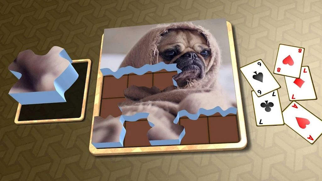 Jigsaw Solitaire - Dogs Ekran Görüntüsü 2