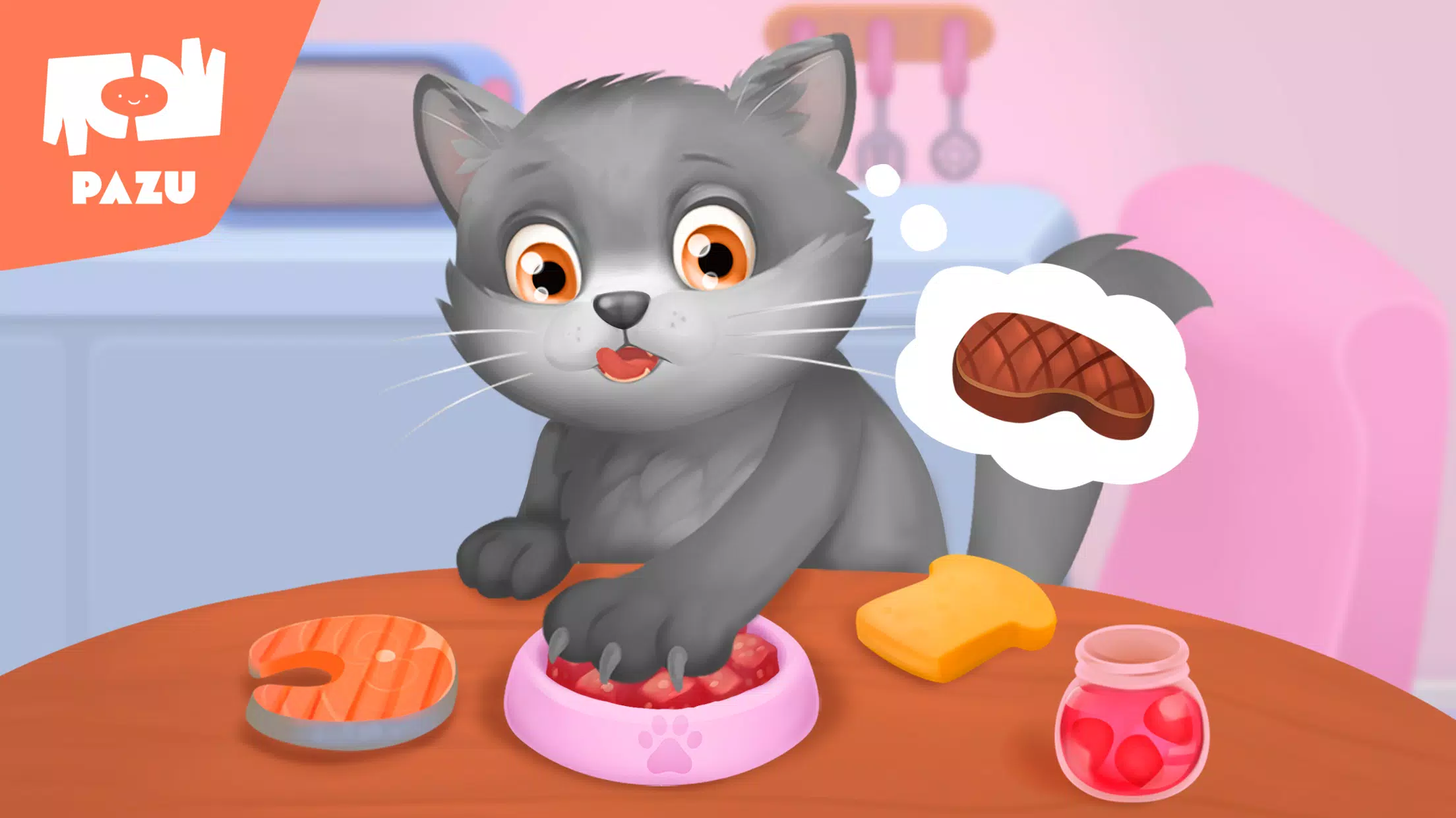 Cat game - Pet Care & Dress up স্ক্রিনশট 2