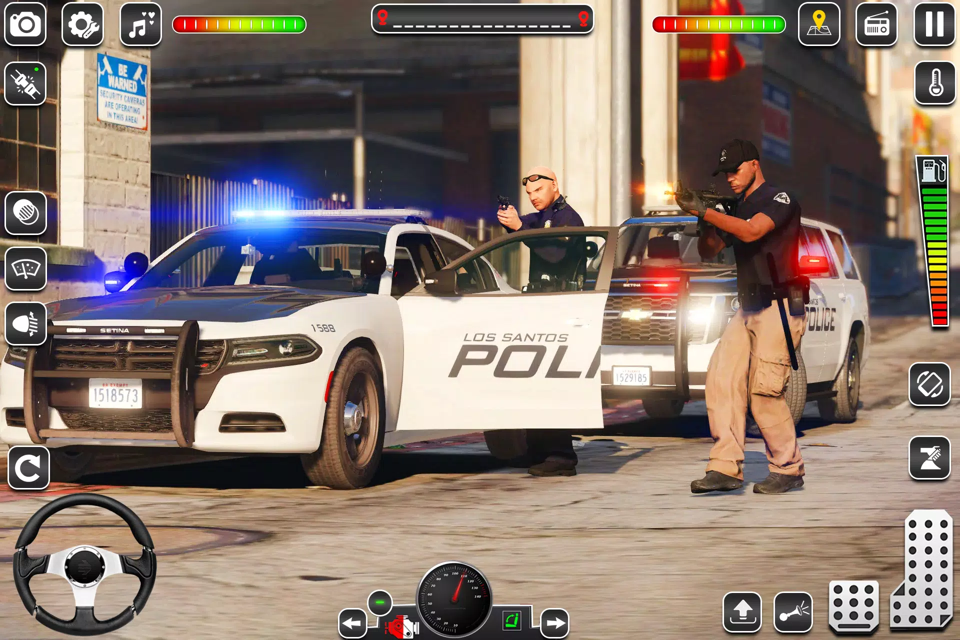 US Police Car Chase Game 3D Schermafbeelding 2