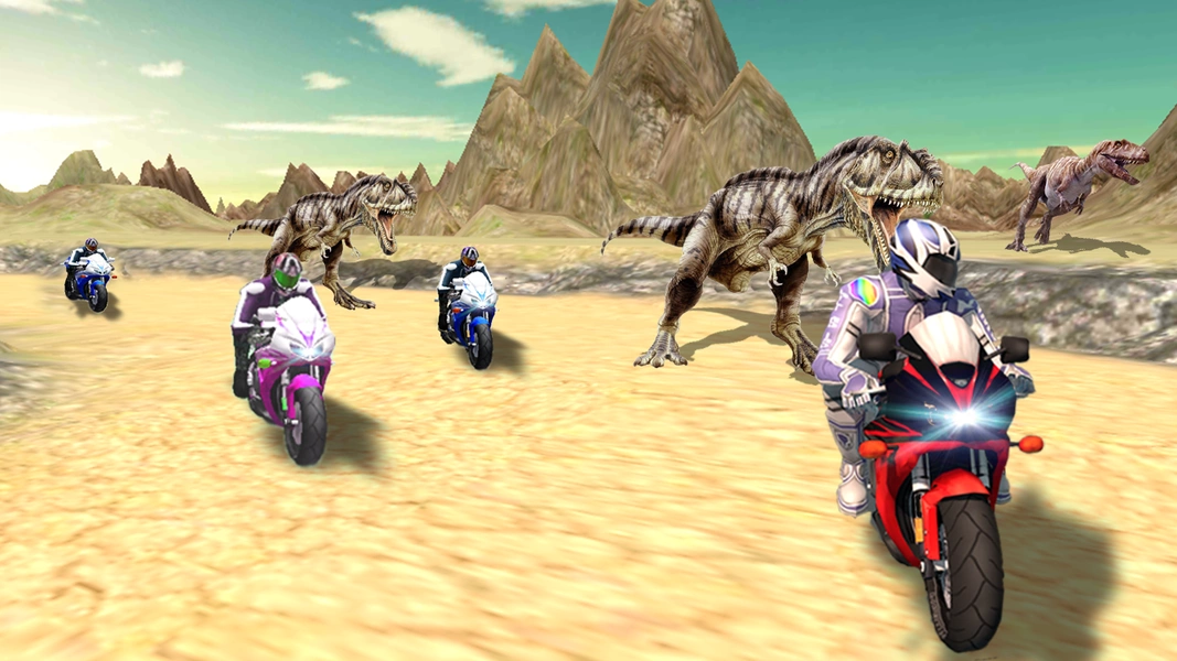 Dino World Bike Race Game - Jurassic Adventure スクリーンショット 2