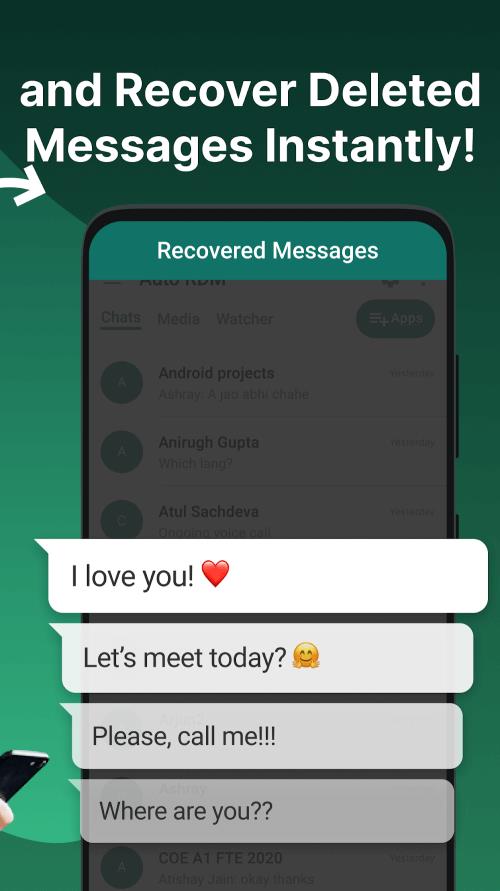 Auto RDM: Recover Messages 스크린샷 1