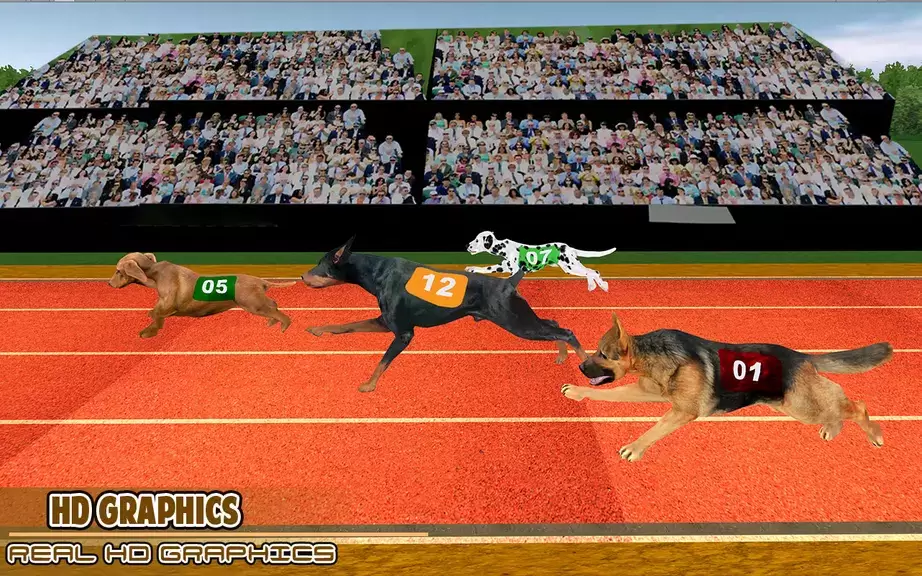 Dog racing games - dog game 3d Ảnh chụp màn hình 2