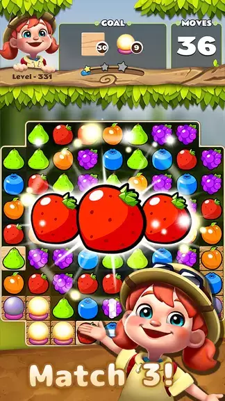 Fruits POP : Match 3 Puzzle Schermafbeelding 1