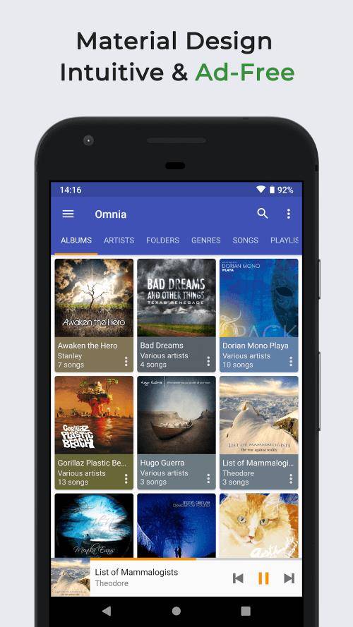 Omnia Music Player स्क्रीनशॉट 0