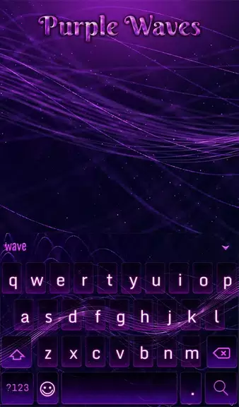 Purple Waves Wallpaper स्क्रीनशॉट 1