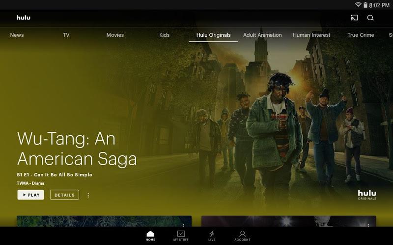 Hulu for Android TV Screenshot 0