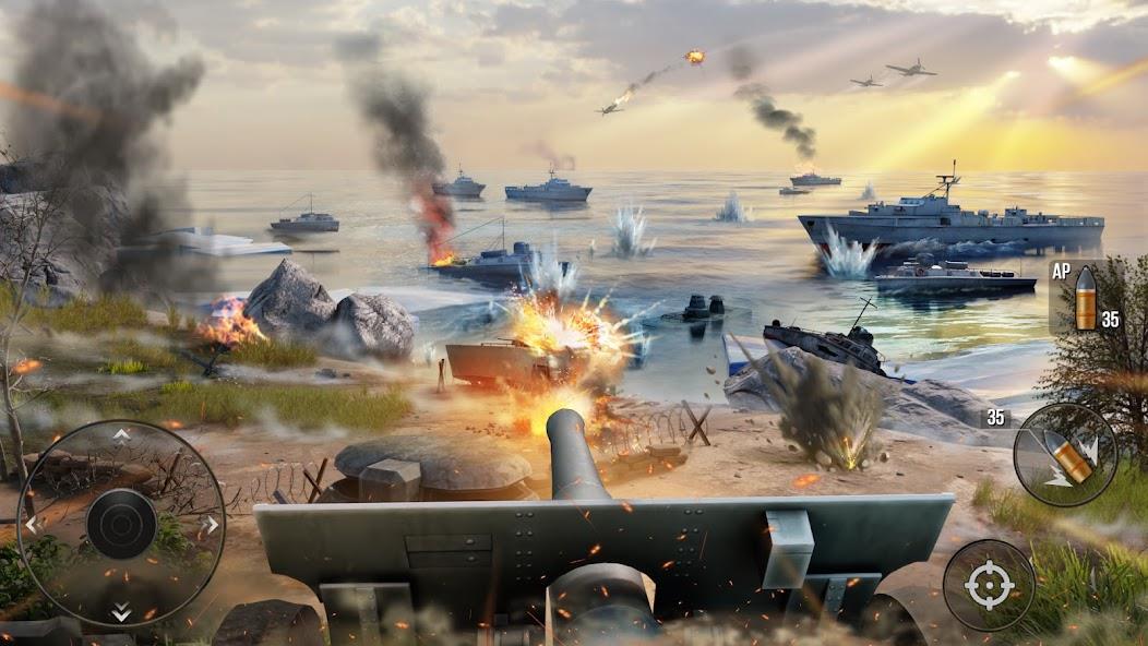 World of Artillery: Cannon War Mod Tangkapan skrin 1