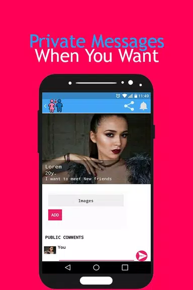 Teen Chat Room: Teen Dating App - Meet Teenagers Capture d'écran 1