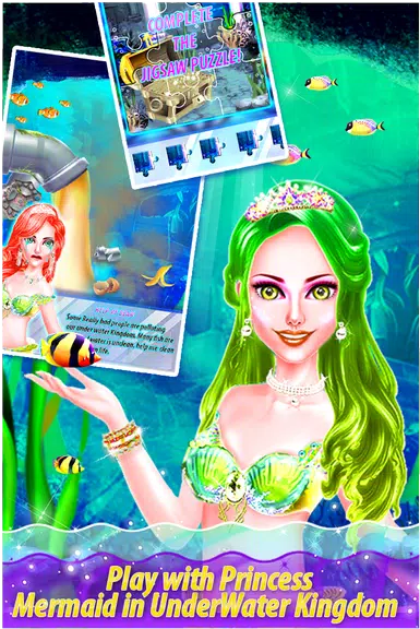 My Little Mermaid - Girls Game Ekran Görüntüsü 2