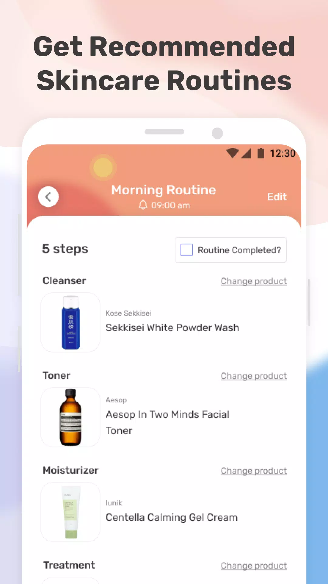 TroveSkin: Your Skincare Coach Captura de pantalla 2