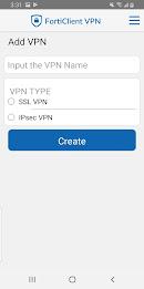 Schermata FortiClient VPN 0