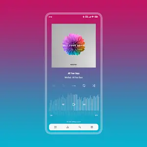 Aurora - Poweramp Skin स्क्रीनशॉट 2