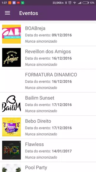 BaladAPP Check-In Captura de tela 1