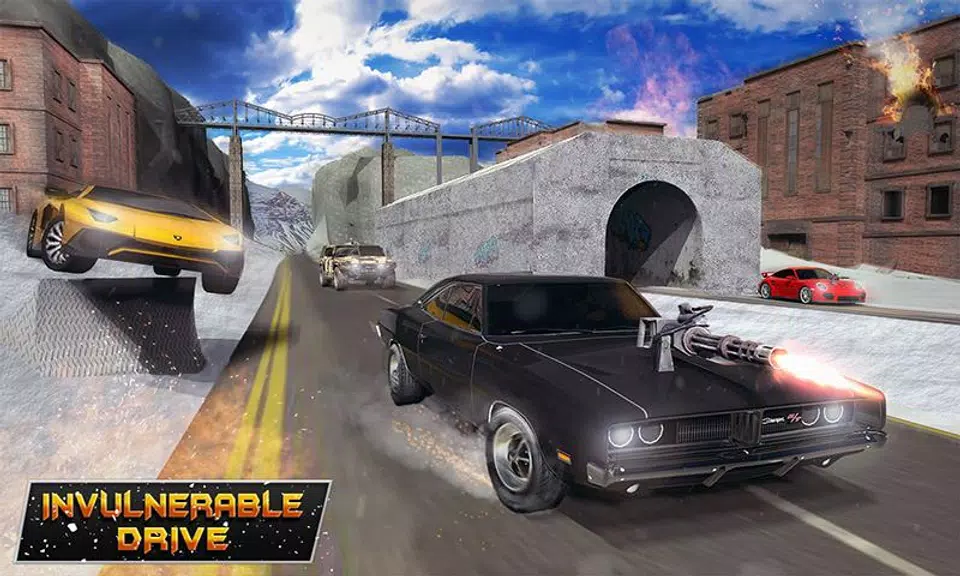 Mad Car War Death Racing Games Screenshot 0