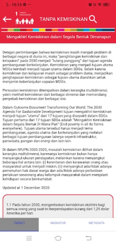 SDG Metadata Indonesia 스크린샷 2