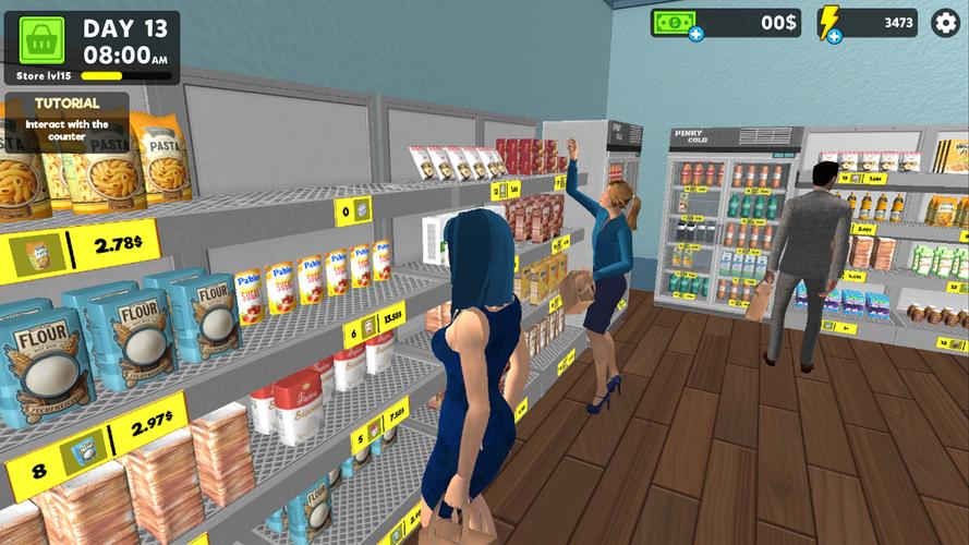 Supermarket Simulator Game 3D Captura de tela 2