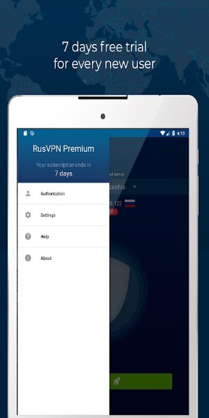 Fast VPN proxy servers with no logs - RUSVPN Tangkapan skrin 2