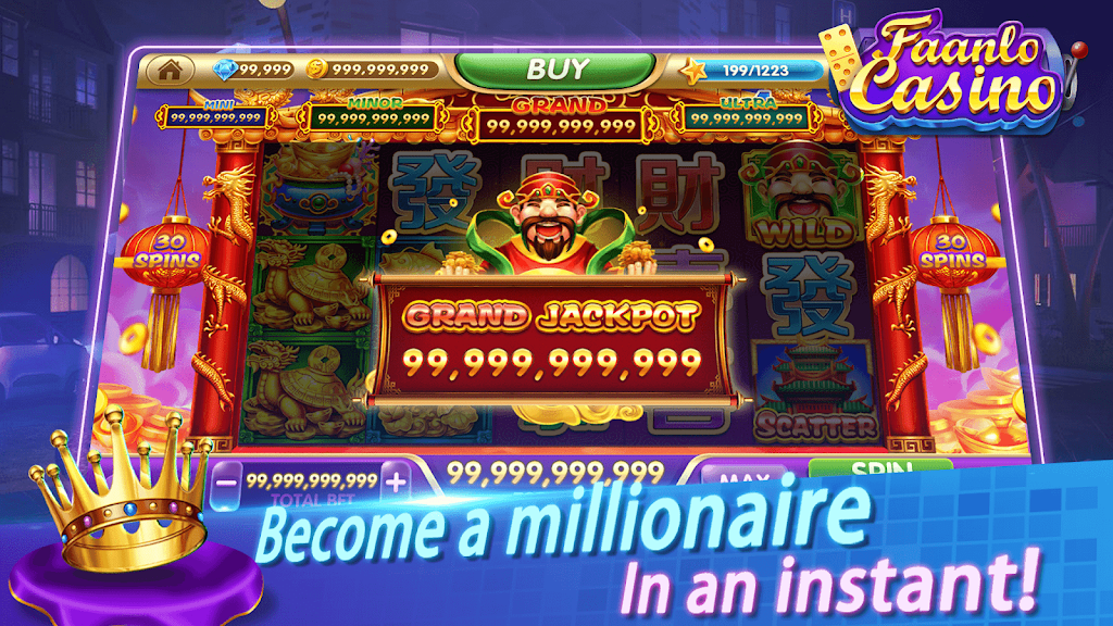 Faanlo Casino - 3D Domino Gaple Slots Online Schermafbeelding 1