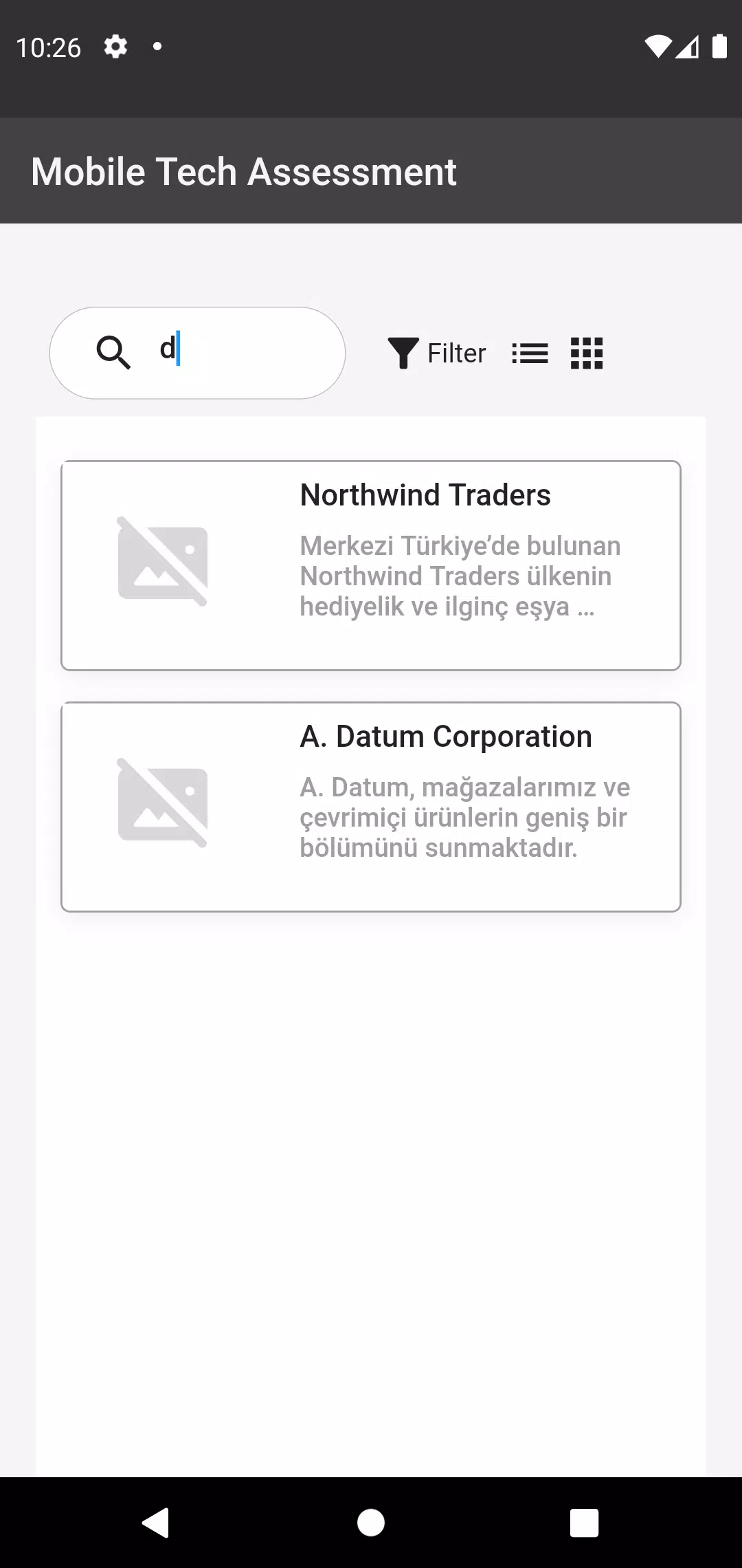 Flutter Tech Assessment 스크린샷 1