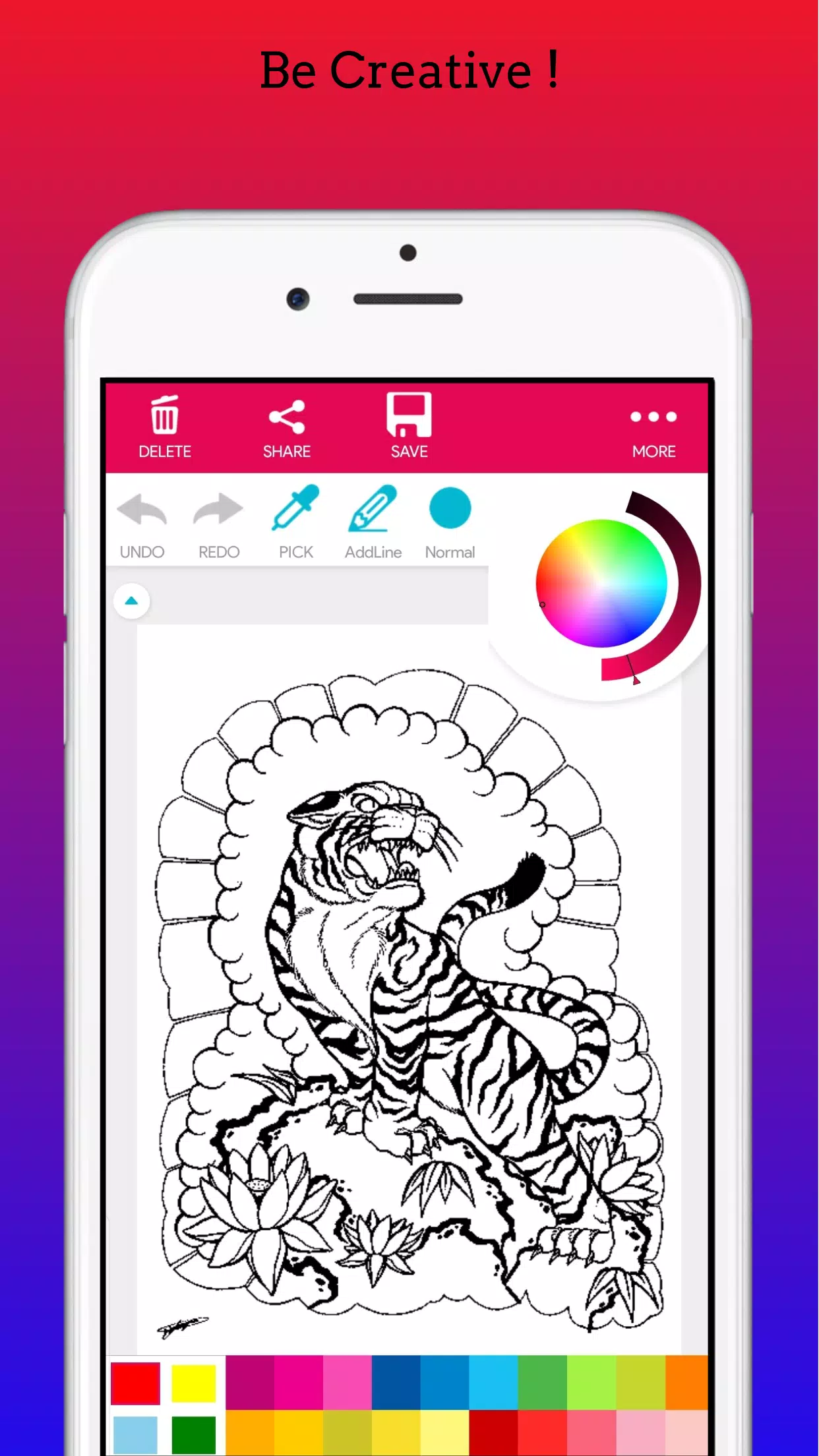 Adults Tattoo Coloring Book 스크린샷 0