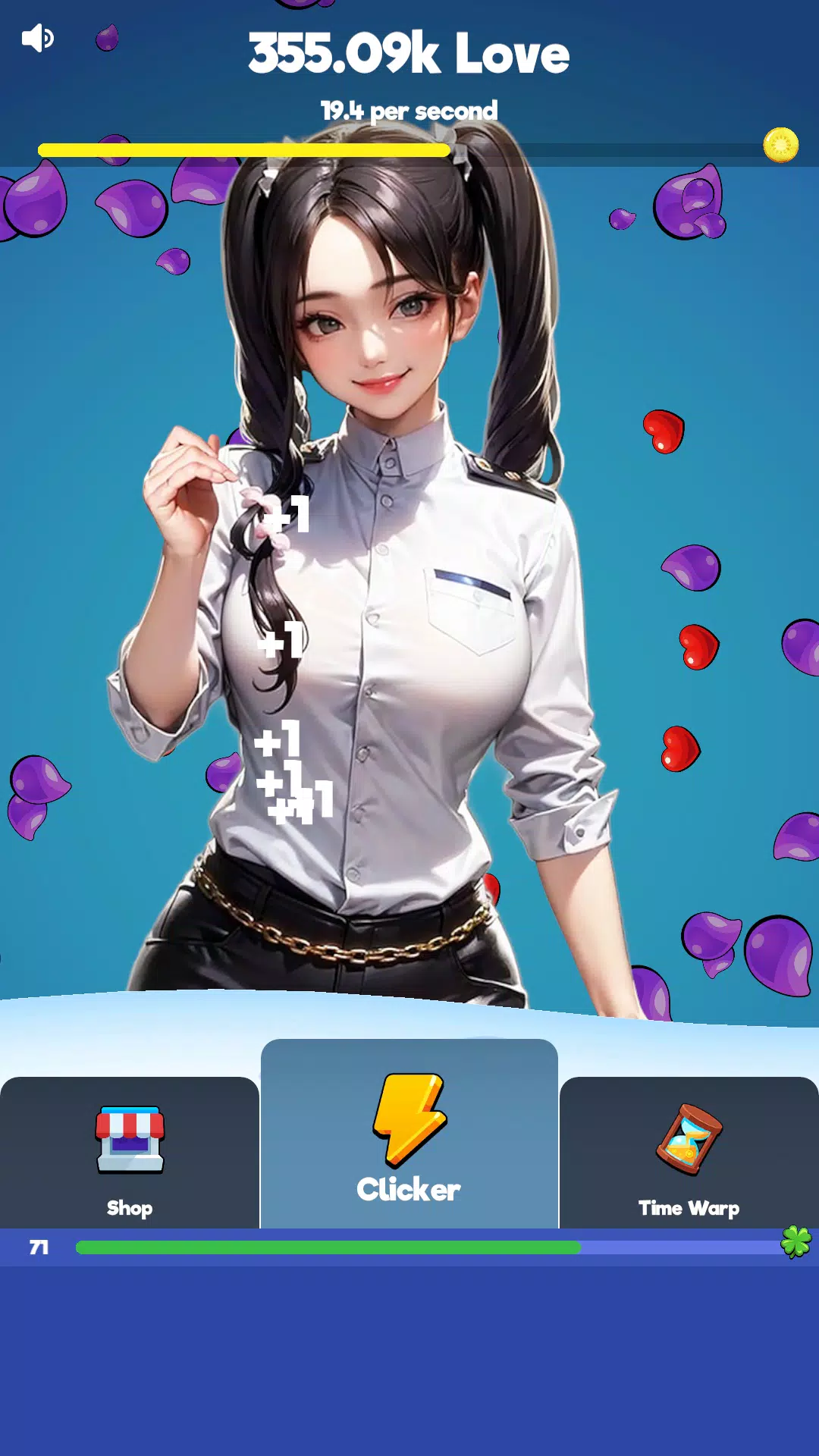 Sexy touch girls: idle clicker Screenshot 3