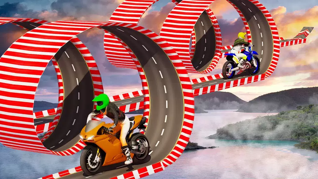 Schermata Stunt Bike Race Moto Drive 3D 2