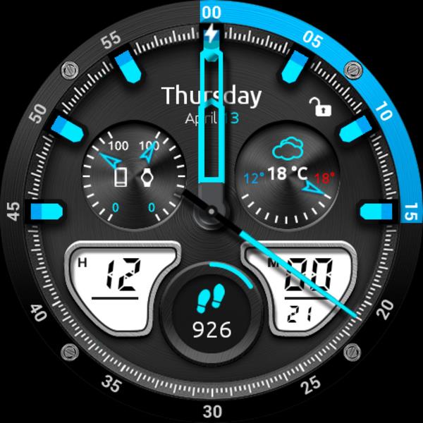 Fury Watch Face Ekran Görüntüsü 3